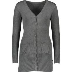 Kardigan w kolorze szarym. Szare swetry damskie Cachemire and Co, xl, bez wzorów, z bawełny. W wyprzedaży za 153,95 zł.