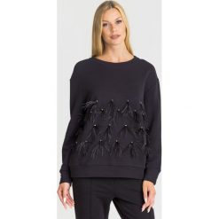 BLUZA TWINSET. Czarne bluzy damskie Twinset, s, z aplikacjami, bez rękawów, bez kaptura. Za 719,00 zł.