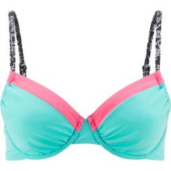 Biustonosz bikini na fiszbinach bonprix turkusowy. Niebieskie bikini bonprix. Za 37,99 zł.