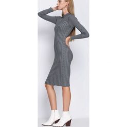 Szara Sukienka Young Night. Szare sukienki dzianinowe Born2be, na jesień, l. Za 79,99 zł.