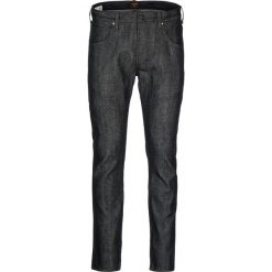 Dżinsy "01 Rider" - Slim fit - w kolorze czarnym. Czarne jeansy męskie Lee, m, w paski, klasyczne. W wyprzedaży za 386,95 zł.