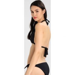 Stroje kąpielowe damskie: Polo Ralph Lauren TIE BACK RUFFLE HALTER Góra od bikini black