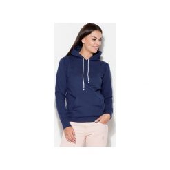 Bluza K093 Granat. Niebieskie bluzy damskie KATRUS, s, bez wzorów, bez rękawów, bez kaptura. Za 99,00 zł.