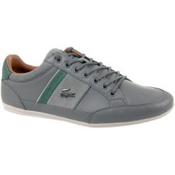Lacoste Chaymon 417 cam0070248 40,5 Szare. Szare buty sportowe męskie marki Lacoste, ze skóry, bez zapięcia. W wyprzedaży za 399,99 zł.