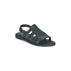 Sandały Melissa BOEMIA. Czarne sandały damskie Melissa, bez wzorów, bez obcasa, bez zapięcia. Za 299,00 zł.