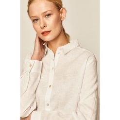 Medicine - Koszula Boho Breeze. Niebieskie bluzki damskie MEDICINE, s, bez wzorów, ze lnu, klasyczne, z klasycznym kołnierzykiem, z długim rękawem. Za 119,90 zł.