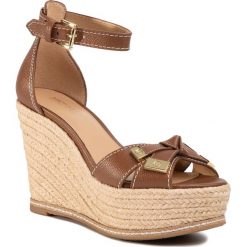Espadryle MICHAEL MICHAEL KORS - Ripley Wedge 40S0RIMS1L Luggage. Pomarańczowe espadryle damskie MICHAEL Michael Kors, z aplikacjami, ze skóry, bez obcasa, na obcasie. Za 779,00 zł.