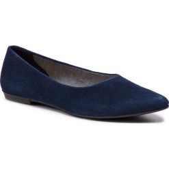 Baleriny VAGABOND - Aya 4721-040-64 Granatowy. Niebieskie baleriny damskie Vagabond, bez wzorów, ze skóry, klasyczne, bez obcasa. Za 319,00 zł.