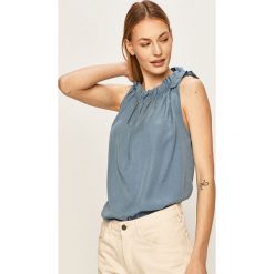 Answear - Top. Czarne bluzki damskie ANSWEAR, s, bez wzorów, z materiału, bez kołnierzyka. W wyprzedaży za 79,90 zł.