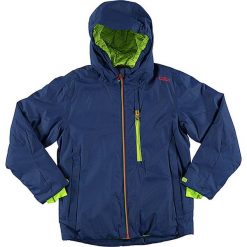 Kurtka narciarska w kolorze niebiesko-limonkowym. Niebieskie kurtki chłopięce CMP Kids. W wyprzedaży za 155,95 zł.