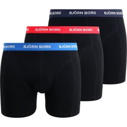 Bokserki męskie: Björn Borg SHORTS CONTRAST SOLIDS 3 PACK Panty black