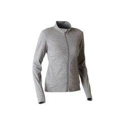 Bluza 100 Gym. Szare bluzy sportowe damskie DOMYOS, xl, z bawełny. Za 54,99 zł.