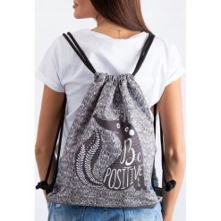 PLECAK WOREK MIEJSKI TOREBKA TORBA GRUBE SZNURKI. Torebki worki damskie LORENTI, z aplikacjami, z tkaniny, eleganckie, małe, bez dodatków. Za 39,00 zł.