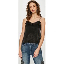 Tally Weijl - Top. Czarne bluzki damskie marki TALLY WEIJL, s, bez wzorów, z poliesteru, casualowe, bez kołnierzyka, bez rękawów. W wyprzedaży za 54,90 zł.