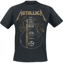 T-shirty męskie: Metallica Hetfield Iron Cross Guitar T-Shirt czarny