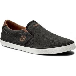 Tenisówki BUGATTI - F4866-6-104 Black/Cognac. Czarne półbuty męskie marki Bugatti, na co dzień, bez wzorów, z gumy, bez zapięcia. W wyprzedaży za 199,00 zł.