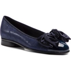 Baleriny GABOR - 25.106.66 Marine/Nightblue. Niebieskie baleriny damskie marki Gabor, z materiału, klasyczne, na płaskiej podeszwie. Za 379,00 zł.