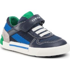 Sneakersy GEOX - B Kilwi B. A B02A7A 08514 C0700 M Navy/Avio. Niebieskie trampki chłopięce Geox, bez wzorów, ze skóry, na rzepy. W wyprzedaży za 179,00 zł.