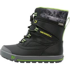 Merrell SNOWBANK 2.0 WTPF Śniegowce black/grey/green. Czarne buty chłopięce zimowe Merrell, z materiału. W wyprzedaży za 231,75 zł.