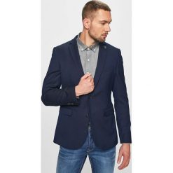 S.Oliver Black Label - Marynarka. Niebieskie garnitury męskie s.Oliver BLACK LABEL, s, bez wzorów, z elastanu, eleganckie. W wyprzedaży za 319,90 zł.