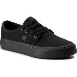 Tenisówki DC - Trase Tx ADYS300126 Black/Black/Black(3BK). Czarne półbuty damskie DC, bez wzorów, z gumy, sportowe, bez zapięcia. Za 249,00 zł.