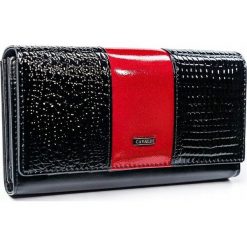 Portfel damski skóra naturalna + skóra eko cavaldi. Czarne portfele damskie 4U Cavaldi, bez wzorów, ze skóry. Za 59,00 zł.