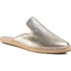 Espadryle EVA LONGORIA - EL-07-01-000050 710. Żółte espadryle damskie Eva Longoria, bez wzorów, ze skóry, bez obcasa. Za 339,00 zł.