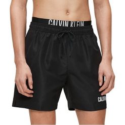 Calvin Klein Męskie szorty kąpielowe MediumDouble Wb KM0KM00450-BEH Pvh Black (rozmiar XL). Czarne kąpielówki męskie Calvin Klein, xl, bez wzorów, z materiału. W wyprzedaży za 214,00 zł.