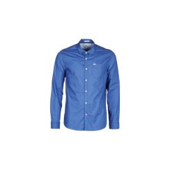 Koszule z długim rękawem Pepe jeans HUGH. Niebieskie koszule męskie Pepe Jeans, s, bez wzorów, z jeansu, bez kołnierzyka, z długim rękawem. Za 309,00 zł.