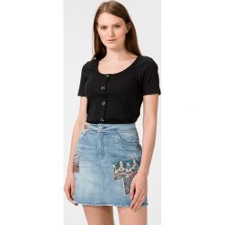 Vero Moda Helsinki Top Czarny. Czarne bluzki damskie Vero Moda, s, bez wzorów, z elastanu, bez kołnierzyka, z krótkim rękawem. Za 73,95 zł.