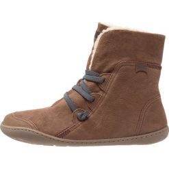 Buty zimowe damskie: Camper Botki medium brown
