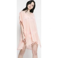 Seafolly - Narzutka plażowa. Szare kardigany damskie marki Seafolly, uniwersalny, z aplikacjami, z bawełny. Za 219,90 zł.