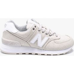 New Balance - Buty WL574CHG. Szare buty sportowe damskie New Balance, z gumy. W wyprzedaży za 279,90 zł.