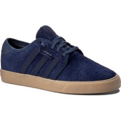 Buty adidas - Seeley BY4011 Conavy/Conavy/Gum4. Niebieskie buty sportowe damskie Adidas, w paski, z zamszu, sportowe. W wyprzedaży za 219,00 zł.