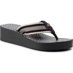 Japonki TORY BURCH - Gemini Link Wedge Flip Flop 61714 Black/Gemini Link 014. Czarne klapki damskie Tory Burch, bez wzorów, ze skóry ekologicznej, bez obcasa, na obcasie. Za 399,00 zł.