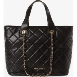 Valentino - Damska torba shopper, czarny. Czarne torby damskie na zakupy Valentino, z haftami, eleganckie, duże, z haftem. Za 649,95 zł.