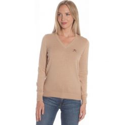 Polo Club C.H.A sweter damski L beżowy. Brązowe swetry damskie Polo Club C.H..A, l, bez wzorów, bez rękawów, bez kaptura. Za 439,00 zł.