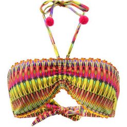 Biustonosz bikini "Eden" ze wzorem. Brązowe bikini marki Val d´Azur. W wyprzedaży za 260,95 zł.
