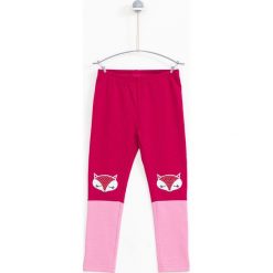 Lemon Explore - Legginsy dziecięce 86-116 cm. Brązowe spodnie dziewczęce marki LEMON explore, z haftami, z elastanu. W wyprzedaży za 39,90 zł.