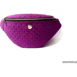 Blueberry nerka /saszetka. Fioletowe nerki damskie Pakamera, z aplikacjami, zdobione, bez dodatków. Za 80,00 zł.