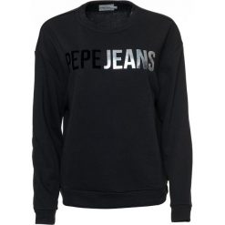 Pepe Jeans bluza damska Mickey S czarna. Czarne bluzy damskie s, z nadrukiem, z jeansu. Za 339,00 zł.