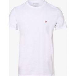 Guess Jeans - T-shirt męski, biały. Białe t-shirty męskie Guess Jeans, xl, z aplikacjami, z jeansu, klasyczne, z okrągłym kołnierzem. Za 129,95 zł.