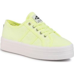Tenisówki LEE COOPER - LCWL-20-30-032 Lemon Green. Żółte półbuty damskie Lee Cooper, bez wzorów, z gumy, bez zapięcia. Za 109,00 zł.
