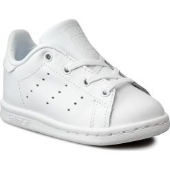 Buty adidas - Stan Smith I BB3001 Ftwwht/Ftwwht/Ftwwth. Białe półbuty dziewczęce Adidas, na sznurówki. W wyprzedaży za 159,00 zł.