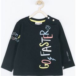 Coccodrillo - Longsleeve dziecięcy 74-86 cm. Czarne t-shirty chłopięce COCCODRILLO, z nadrukiem, z dzianiny, z długim rękawem. Za 42,90 zł.