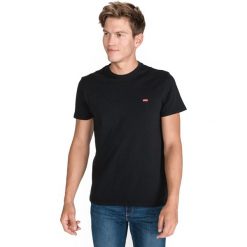 Levi's Koszulka Czarny. Czarne podkoszulki męskie Levi's®, s, z haftami, z bawełny, bez kołnierzyka, krótkie. Za 102,95 zł.