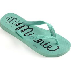 Havaianas - Japonki. Zielone klapki damskie Havaianas, bez wzorów, z materiału, bez obcasa, na obcasie. W wyprzedaży za 69,90 zł.