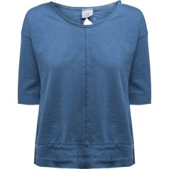 T-shirt DEHA EASY Niebieski. Niebieskie bluzki damskie marki Deha, bez wzorów, z dzianiny, z okrągłym kołnierzem. W wyprzedaży za 160,00 zł.