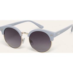 Vans - Okulary. Niebieskie okulary przeciwsłoneczne damskie Vans, okrągłe. W wyprzedaży za 49,90 zł.