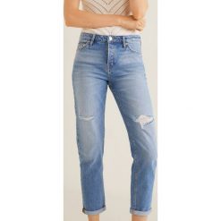 Mango - Jeansy Relax. Niebieskie jeansy damskie Mango. Za 139,90 zł.